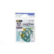 Крючок OWNER №17, 11шт. зелен.