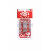 Крючок двойной VANFOOK DT-31R #1 (6 шт/уп)