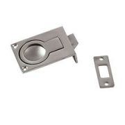 Ручка палубная потайная с защелкой 47мм х 37мм из нержавеющей стали