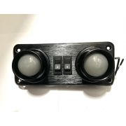 Светильник каютный двойной 12V с поворотными лампами Д165мм х Ш70 мм