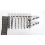 Шуруп 14*2, длина 44 мм,  головка потай плюс 12 мм, . 10 шт  нерж, ДЮЙМОВАЯ РЕЗЬБА