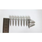 Шуруп 10*1.длина 25 мм, головка потай плюс 9 мм. 10 шт, нерж, ДЮЙМОВАЯ РЕЗЬБА