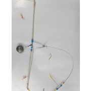 Снасть на камбалу, Бабочка. светонакопит, тросик нерж c грузом 130гр