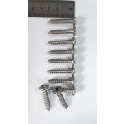 Шуруп 14*1. длина 30 мм, полупотай плюс  12 мм. 10 шт, нерж, ДЮЙМОВАЯ РЕЗЬБА