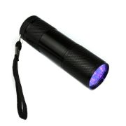 Фонарик (9Led, в комплекте батарейки 3хААА, свечение UV)