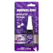 Клей ABRO MASTERS  фиксатор резьбы фиолетовый  (удаляемый ) 10 МЛ