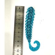 Наживка (твистер) сороконожка  цвет бирюзовый с блёсками  BAIT BREATH S804-796