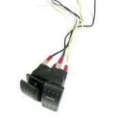 Переключатель двухпозиционный ON-OFF 12 В/16А 2Р с фиксацией/без фиксации в сборе с проводами