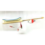 Удочка зимняя оснащенная /Баракури снасть на навагу (поплавок 20 гр)