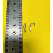 Блесна зимняя махалочная на корюшку Z малая (10ММ)l двухцветная,каро-серебро 142490