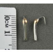 Блесна зимняя махалочная на корюшку Z рыбка (12ММ) двухцветная,каре-серебро  161601