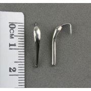 Блесна зимняя махалочная Z рыбка (16ММ) двухцветная, незильбер 161517